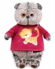 Кот Басик в футболке с принтом Тигренок 19 см мягкая игрушка от интернет-магазина Континент игрушек