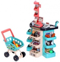 Игровой модуль "Супермаркет", 47 предметов, бирюзовый   5081504 от интернет-магазина Континент игрушек