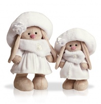 Зайка Ми в белом пальто 32 см от интернет-магазина Континент игрушек