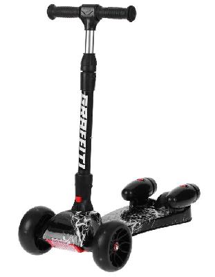 Самокат складной, колёса световые PU d=11/4 см, музыка, эффект дыма, ABEC 7 от интернет-магазина Континент игрушек