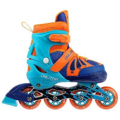 Роликовые коньки раздвижные, размер 34-37, колёса PU 70 мм, алюминиевая рама, ABEC 7 от интернет-магазина Континент игрушек