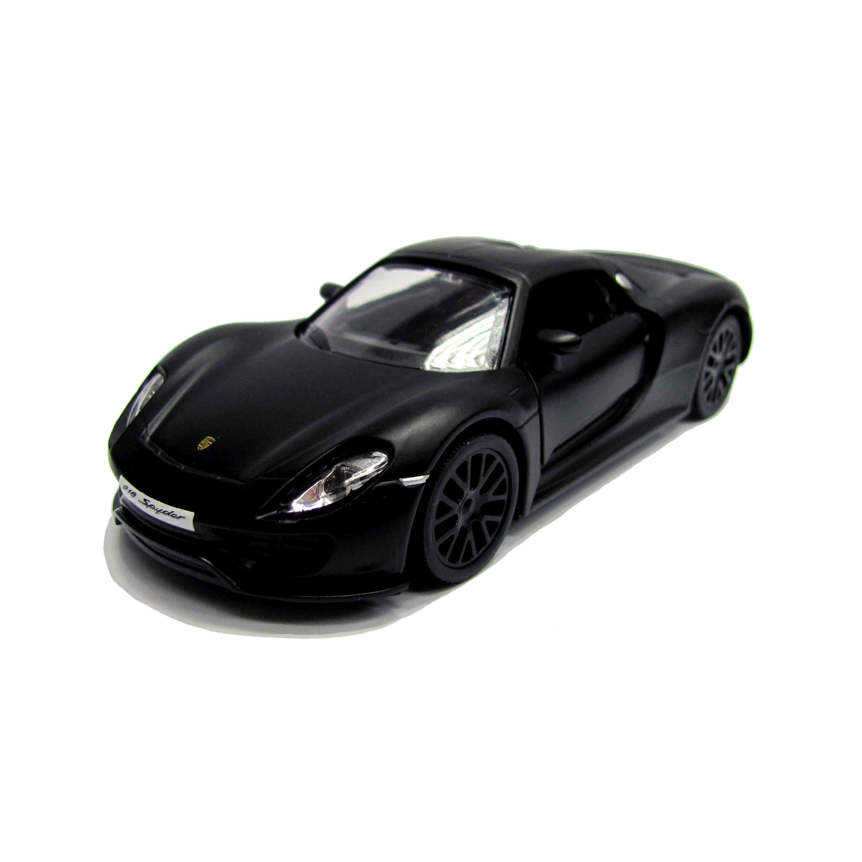 Машина металлическая RMZ City 1:32 Porsche 918 Spyder, инерционная, черный  матовый цвет | Интернет-магазин Континент игрушек