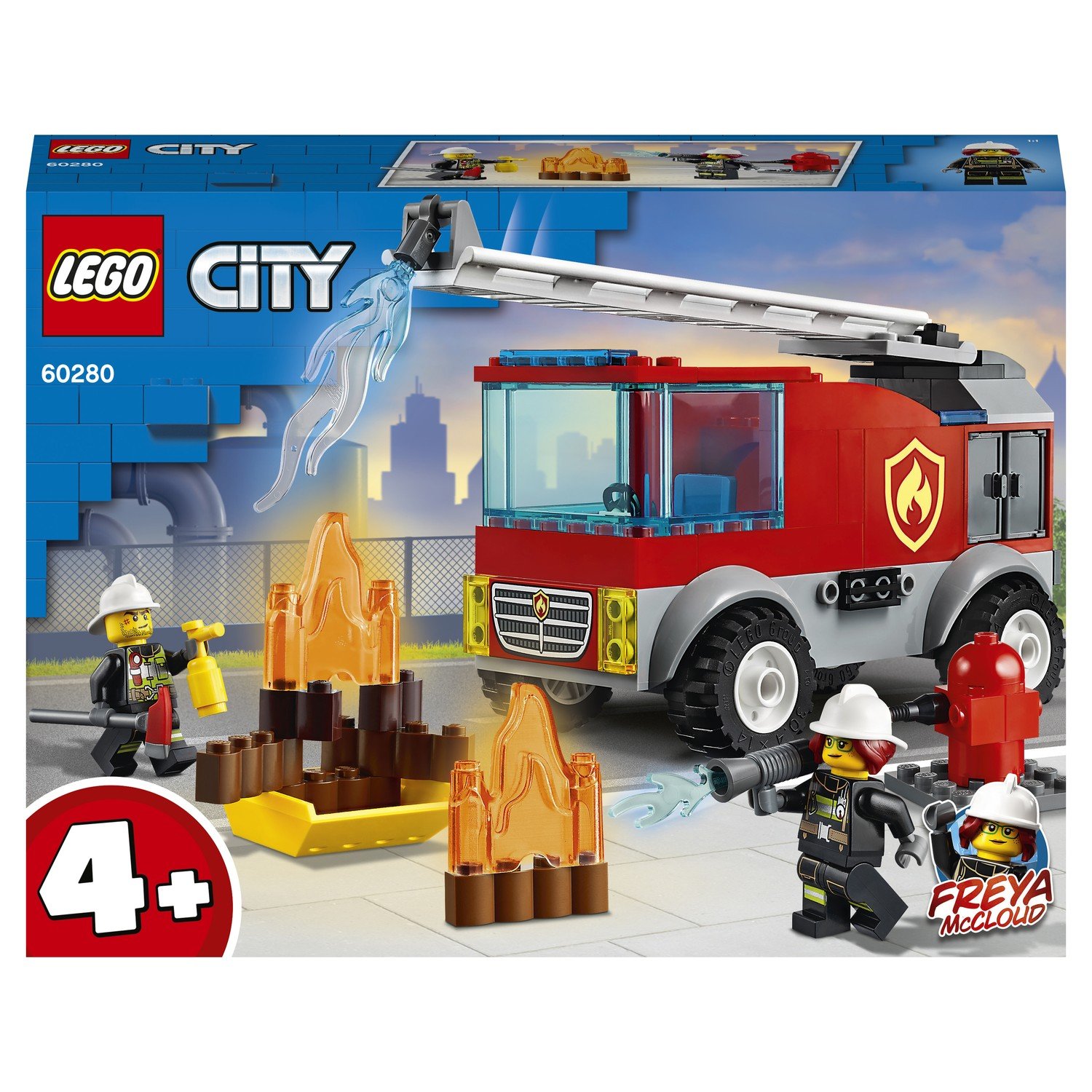 Конструктор LEGO CITY Fire Пожарная машина с лестницей 60280 |  Интернет-магазин Континент игрушек