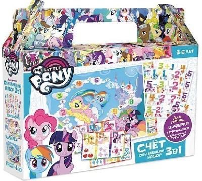 Набор обучающий. 3в1.Счет. Пони, арт. 03630 от интернет-магазина Континент игрушек