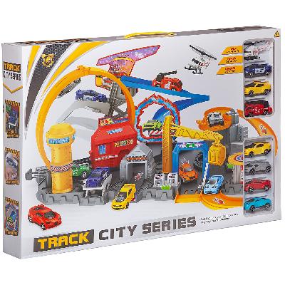 Парковка-трек "Жизнь в городе", в коробке 60х8,5х41 см от интернет-магазина Континент игрушек