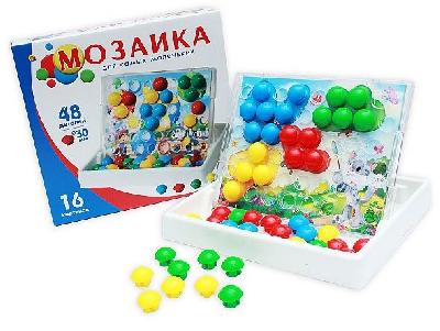 Мозаика-чемодан со схемами в коробке серия "Мозайкин" от интернет-магазина Континент игрушек