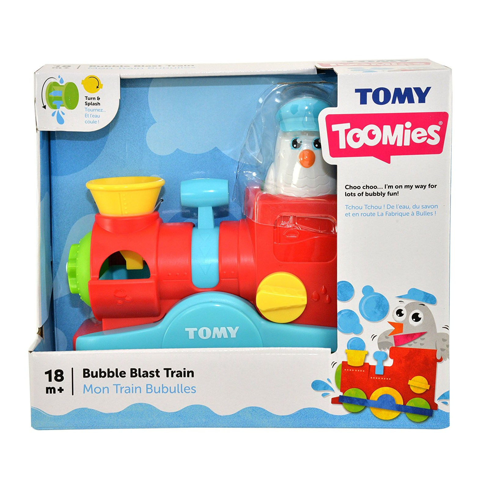 Игрушка для ванны Весёлый паровозик с мыльными пузырями Toomies