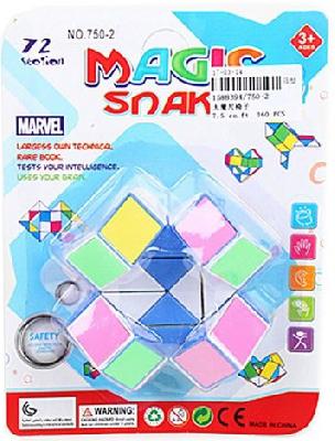 Змейка логич., 24 звена, разноцветная, блистер. от интернет-магазина Континент игрушек