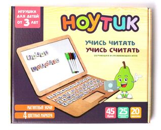 Доска магнитная деревянная "Ноутик" от интернет-магазина Континент игрушек