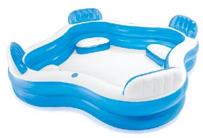 Бассейн надувной «Семейный», с 4 сиденьями, 229 х 229 х 66 см, от 3 лет, 56475NP INTEX