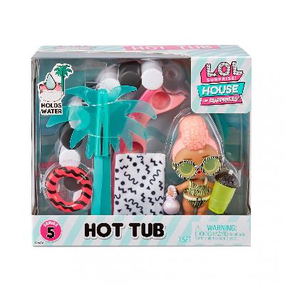 ЛОЛ Игровой набор "Кукла с мебелью - Джакузи", серия 5, LOL Surprise House of Surprises 580232EUC