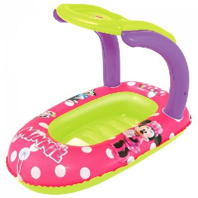 Надувная лодочка с тентом от солнца «Минни Маус», 112 х 71 см, от 3-6 лет, 91059 Bestway