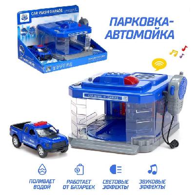 Парковка «Полицейский участок» с машинкой и рацией, световые и звуковые эффекты от интернет-магазина Континент игрушек