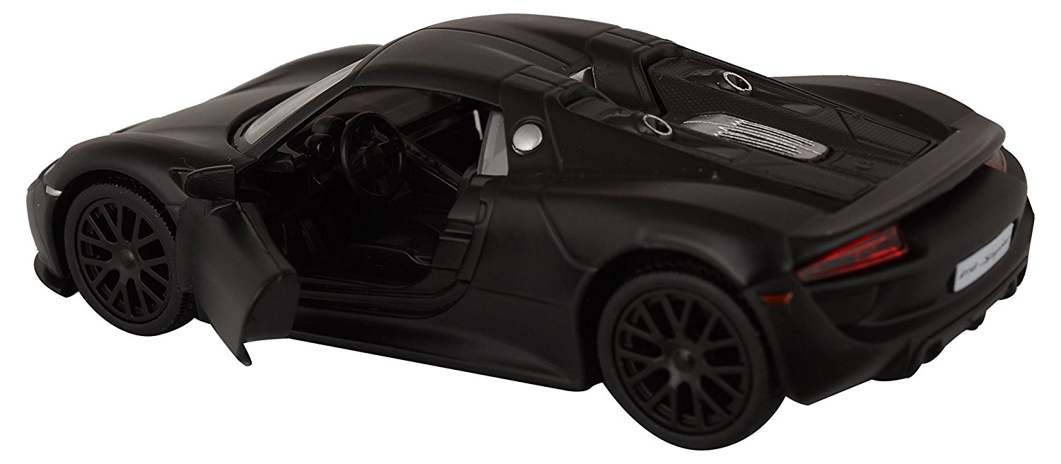 Машина металлическая RMZ City 1:32 Porsche 918 Spyder, инерционная, черный  матовый цвет | Интернет-магазин Континент игрушек