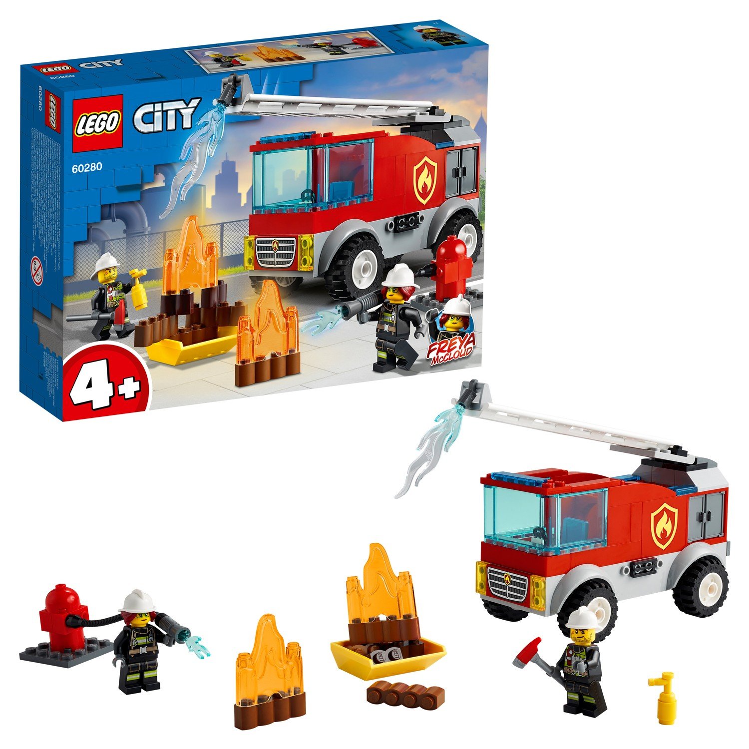 Конструктор LEGO CITY Fire Пожарная машина с лестницей 60280 |  Интернет-магазин Континент игрушек