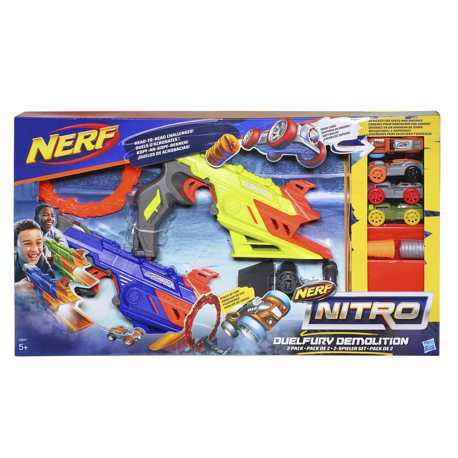 NERF Игрушка пусковая Нёрф Нитро Дуалфьюри