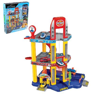 АВТОГРАД Парковка "Автодом", 3 уровня, в комплекте 4 машины, №SL-2507 1925144 от интернет-магазина Континент игрушек