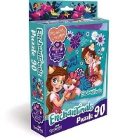 Enchantimals Пазл 90 + браслетик, магнитик Wild Hearts от интернет-магазина Континент игрушек