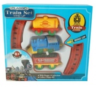 Железная дорога заводная, в коробке, 18х16,5х4 см от интернет-магазина Континент игрушек