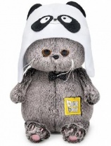 Мягкая игрушка кот Басик Baby в шапке - панда от интернет-магазина Континент игрушек