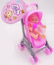 Пупс "Мой малыш", в коляске, с акссесуарами от интернет-магазина Континент игрушек
