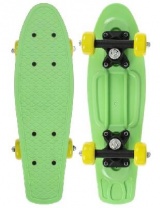 Скейтборд 42 х 12 см, колеса PVC 50 мм, пластиковая рама, цвет салатовый   5290558 от интернет-магазина Континент игрушек