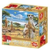 Пазл 3D 100 Сурикаты от интернет-магазина Континент игрушек