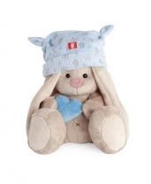 Зайка Ми в голубой шапке с сердечком 15 см от интернет-магазина Континент игрушек