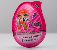 Хрустящие хлебные шарики с кремом и игрушкой "L.O.L.", в шоу-боксе, 15 г   4702271 от интернет-магазина Континент игрушек