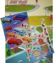 Мозаика - стикеры «Познаем мир». Машинки от интернет-магазина Континент игрушек