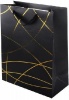 Пакет подарочный "Классика" Черный с золотым тиснением/26*32*12см от интернет-магазина Континент игрушек