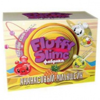 Флаффи слайм-фабрика "Ананасовый милкшейк" 3 слайма 3 цвета от интернет-магазина Континент игрушек