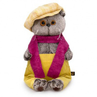 Кот Басик в кепке и шарфе 22 см от интернет-магазина Континент игрушек
