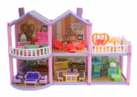 Домик для кукол с мебелью, 111 деталей от интернет-магазина Континент игрушек