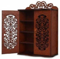 Шкаф для спальни с двумя дверцами и 3-мя вешалками (коричневый) от интернет-магазина Континент игрушек