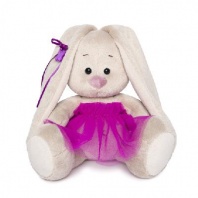 Зайка Ми в пурпурной юбочке «фонарик» (малыш) от интернет-магазина Континент игрушек