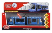 Трамвай новый с гармошкой, свет+звук,открываются двери,инерционная Технопарк от интернет-магазина Континент игрушек