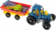 Трактор с прицепом, 16х50х17см от интернет-магазина Континент игрушек