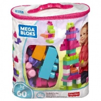 Игрушка MEGA BLOKS "Мешок "Мой первый конструктор" 60 деталей" от интернет-магазина Континент игрушек