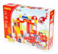 Конструктор Макси "Пожарная станция" (81 элемент) (в коробке) от интернет-магазина Континент игрушек