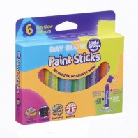 Краски  в стиках Little Brian "Без воды и кисточек!", в наборе 6 неоновых цветов от интернет-магазина Континент игрушек