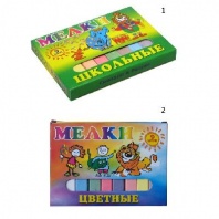 Мелки Пегас школьные цветные, 9шт по 12,5 грамм от интернет-магазина Континент игрушек
