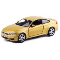 Машина металлическая RMZ City 1:36 BMW M4 COUPE with Strip инерционная, золото от интернет-магазина Континент игрушек