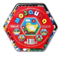 Мозаика (диаметр 13мм/250шт) , шестигранная коробка от интернет-магазина Континент игрушек