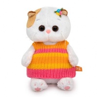 Кошка Ли-Ли BABY в полосатом вязаном жилете 20 см мягкая игрушка от интернет-магазина Континент игрушек