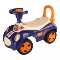 Машина-каталка Вояж темно-синяя, гудок от интернет-магазина Континент игрушек