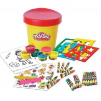 PlayDoh Ведерко для тв-ва10 листов бумаги 8 воск мелков 20 от интернет-магазина Континент игрушек