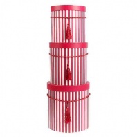 Набор коробок 3 в 1 "Полоски", цвет красный от интернет-магазина Континент игрушек