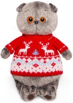 Басик в свитере с оленями 22 см от интернет-магазина Континент игрушек