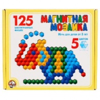 Мозаика магнитная шестигранная 125 фишек / 5 цветов  от интернет-магазина Континент игрушек